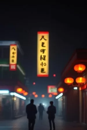 《桥下有人唱歌》剧照，桥洞下的人影与吉他轮廓