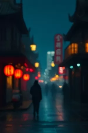 《琉璃工厂》剧照，窑炉内透出橙光的玻璃原料